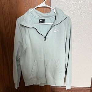 Nike Mint Green Quarter-Zip Pullover